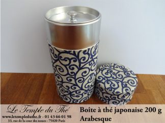 Boîte à thé japonaise 200 g environ Arabesque