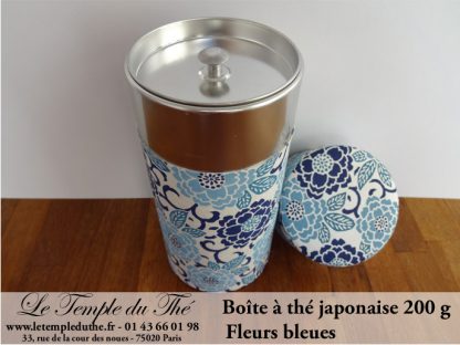 Boîte à thé japonaise. Fleurs bleues 200 g