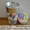 Boîte à thé japonaise. Mauve à fleurs 200 g – Image 3