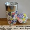 Boîte à thé japonaise. Mauve à fleurs 200 g