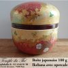 Boîte à thé japonaise 100 g Ikebana rouge