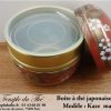Boîte à thé japonaise 100g modèle Kaze marron