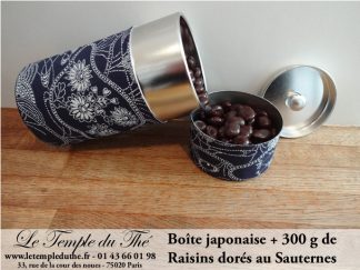 Le raisin doré au Sauternes et sa boîte japonaise