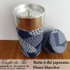 Boîte à thé japonaise. Fleurs blanches 100 g