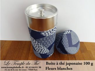 Boîte à thé japonaise. Fleurs blanches 100 g