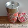 Boîte à thé japonaise. Fleurs rouges 200 g – Image 2
