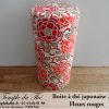 Boîte à thé japonaise. Fleurs rouges 200 g – Image 3