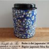 Boîte à thé japonaise Kyoto 100 g bleu foncé – Image 2