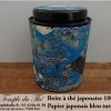 Boîte à thé japonaise Kyoto 100 g bleu turquoise
