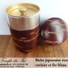 Boîte à thé en écorce de cerisier et fer blanc 100 g