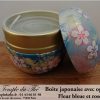 Boîte à thé japonaise 100 g fleur rose et bleue – Image 3