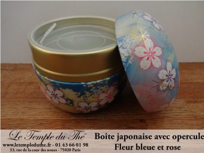 Long mug à thé du Japon en céramique 35 cl fleurs fond vert