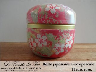 Boîte à thé japonaise 100 g fleur rose