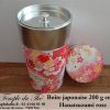 Boîte à thé japonaise papier Washi Hanatsuzumi rose