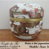 Boîte à thé japonaise 100g modèle Kaze blanc