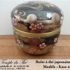 Boîte à thé japonaise 100g modèle Kaze noir – Image 3