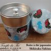 Boîte à thé japonaise Shikiraku Yukiusagi