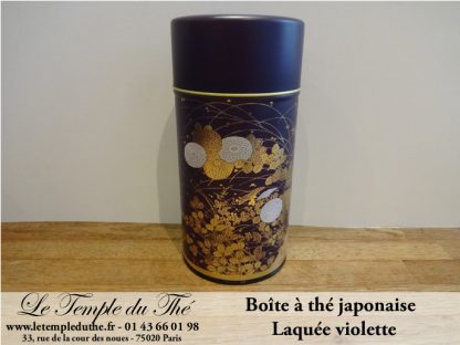 Boîte à thé japonaise 200g violette
