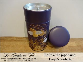 Boîte à thé japonaise 200g violette