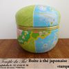 Boîte à thé japonaise 100 g ronde "turquoise" – Image 3