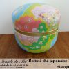 Boîte à thé japonaise 100 g ronde "turquoise" – Image 2