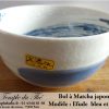 Bol à Matcha japonais bleu et blanc Efude – Image 3