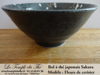 Bol à thé japonais fleurs de cerisier Sakura