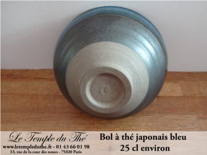 Bol à thé japonais bleu 25 cl