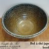 Bol à thé japonais en céramique bord bleu – Image 2