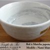 Bol à Matcha japonais blanc Nami
