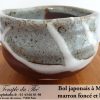 Bol à Matcha du Japon marron foncé et blanc – Image 2