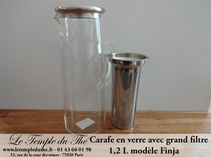 Carafe en verre 1,3 L avec filtre, Tout pour l'apéritif