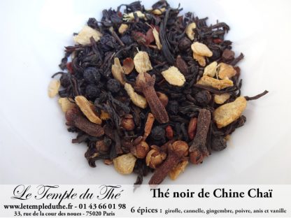 Thé noir de Chine Chaï aux 6 épices. MY NATURALS