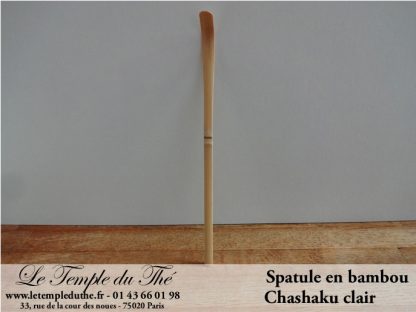 Chashaku clair spatule en bambou pour Matcha cérémonie