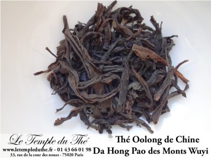 Thé semi fermenté Oolong Da Hong Pao des monts Wuyi