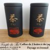 Coffret 2 boîtes japonaises éventail et paysage – Image 2