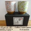 Coffret de 2 tasses à thé japonaises