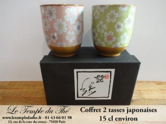 Coffret de 2 tasses à thé japonaises