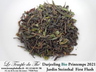 Darjeeling Bio printemps 2021 Jardin Steinthal. FF (first flush) SFTGFOP1 2e cueillette