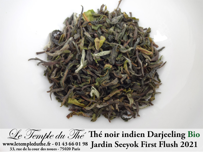 Darjeeling Jardin Seeyok bio première récolte printemps 2021. 2e cueillette