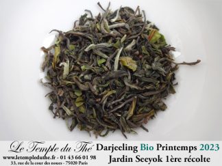 Darjeeling Jardin Seeyok bio première récolte printemps 2023