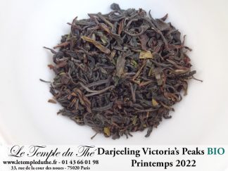 Darjeeling Jardin Victoria's Peaks bio première récolte printemps 2022