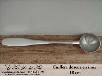 Cuillère doseur inox 18 cm  Le Temple du Thé Paris Thé Bio Paris