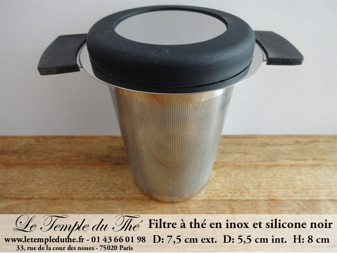 Filtre à thé en inox avec couvercle - Le plaisir du GouThé