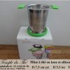 Filtre métal silicone vert