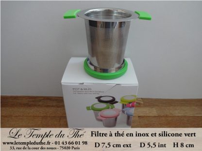 Filtre métal silicone vert