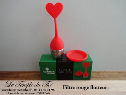 Filtre à thé rouge flotteur