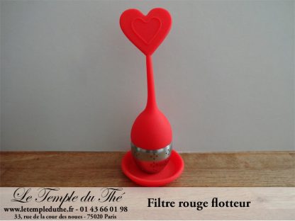 Filtre à thé rouge flotteur – Image 2