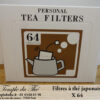 Filtre papier japonais X 64