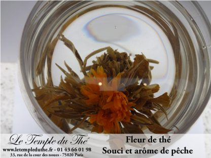 Fleur de thé avec arôme de pêche et fleur de souci